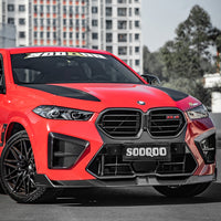 SOOQOO Carbon Front Splitter voor BMW X6 M F96 (LCI)