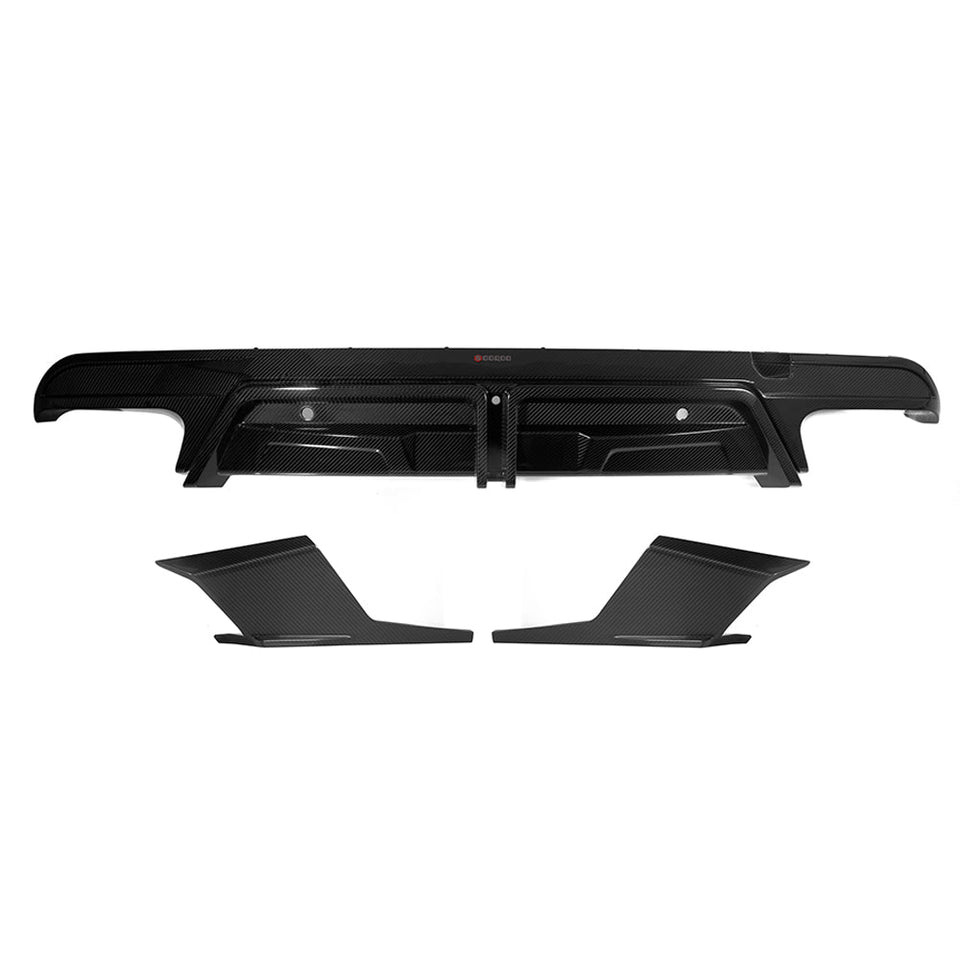 SOOQOO Carbon Diffuser voor BMW X5 M F95 (met remlicht)