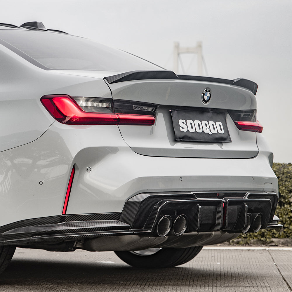 SOOQOO V1 Carbon Diffuser voor BMW M3 / M3 Touring G80, G81