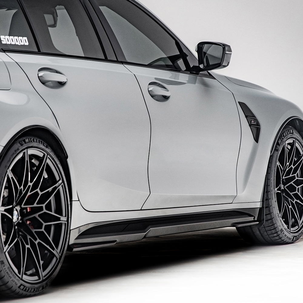 SOOQOO Carbon Side Skirts voor BMW M4 / M4 Cabrio G82, G83
