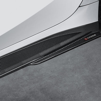SOOQOO Carbon Side Skirts voor BMW M4 / M4 Cabrio G82, G83