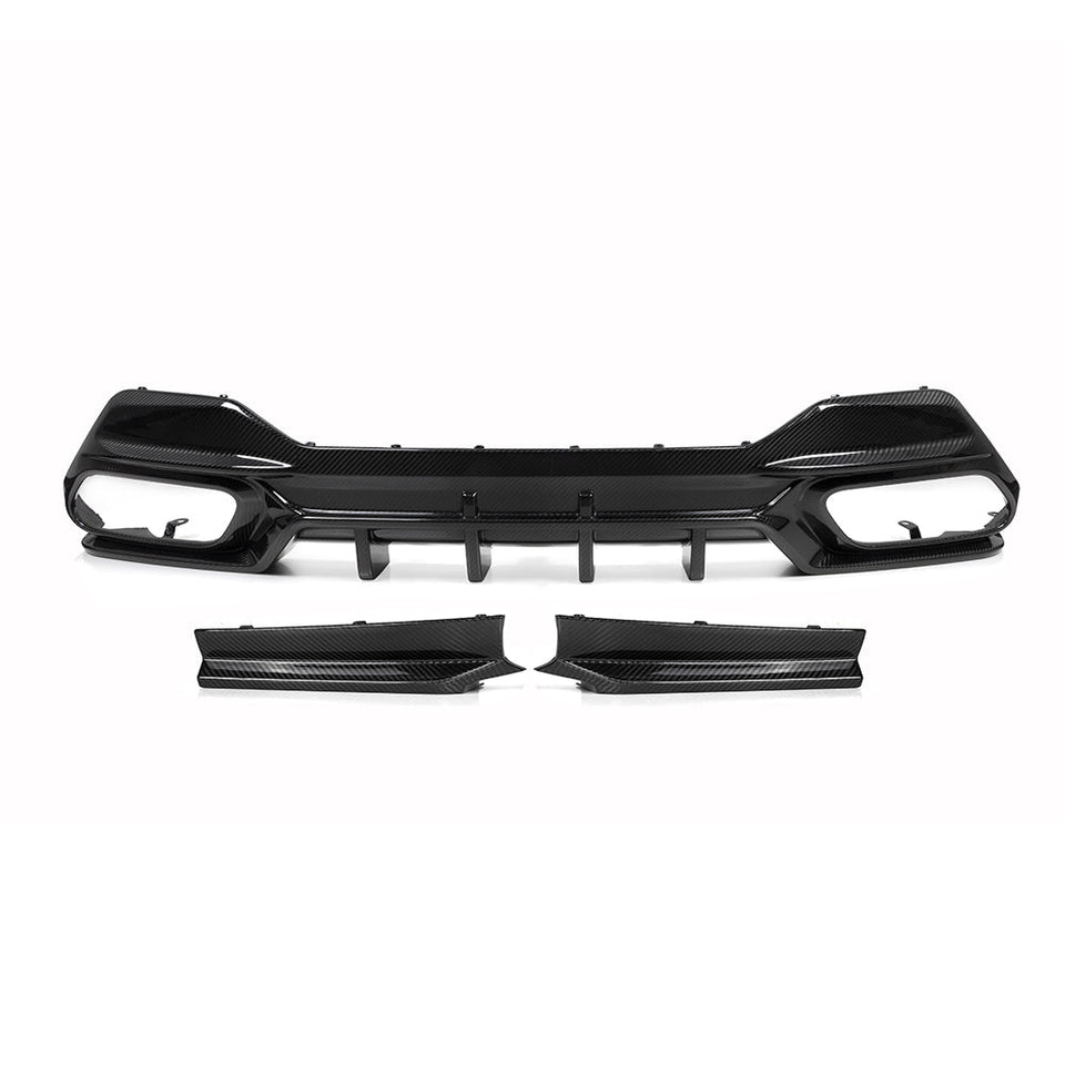 SOOQOO Carbon Diffuser voor BMW 8 Serie Cabrio / 8 Serie Coupe G14, G15