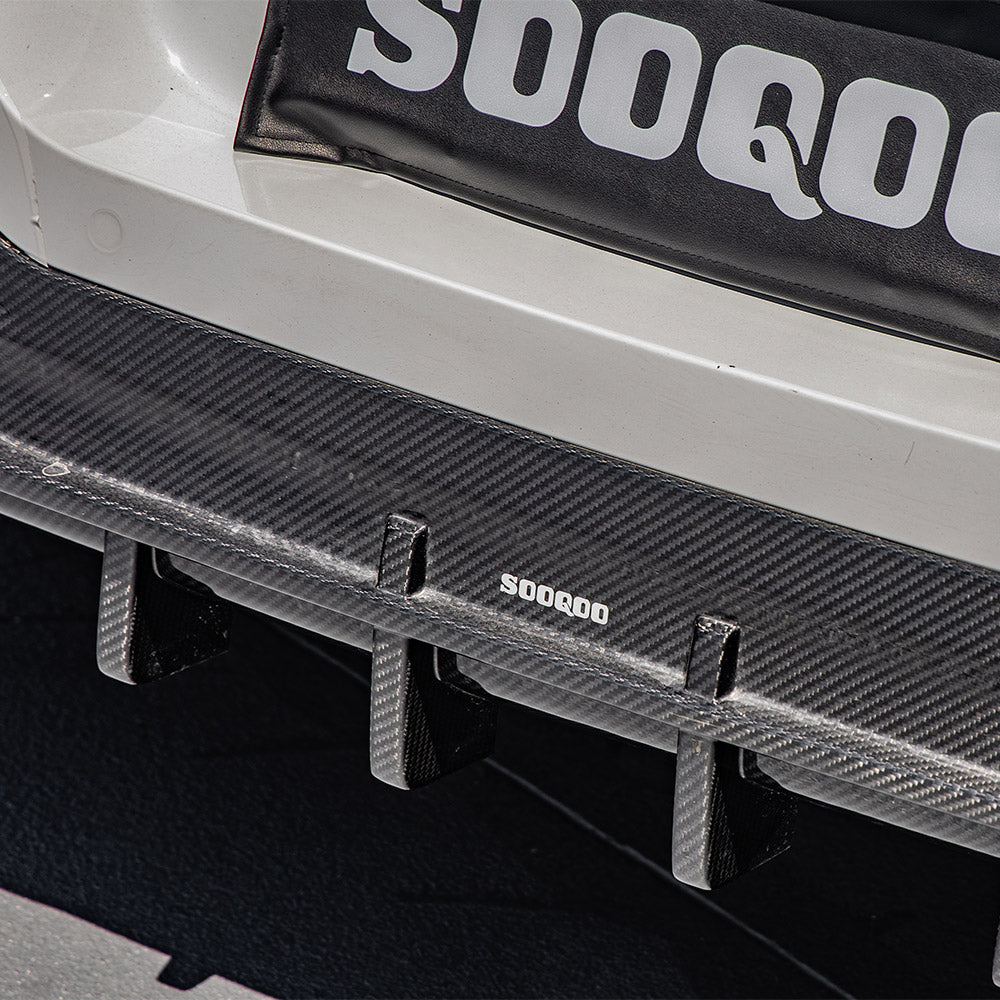 SOOQOO Carbon Diffuser voor BMW 8 Serie Cabrio / 8 Serie Coupe G14, G15
