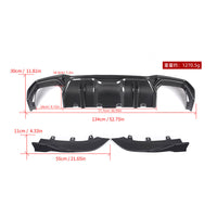 SOOQOO Carbon Diffuser voor BMW 4 Serie / 4 Serie Cabrio G22, G23