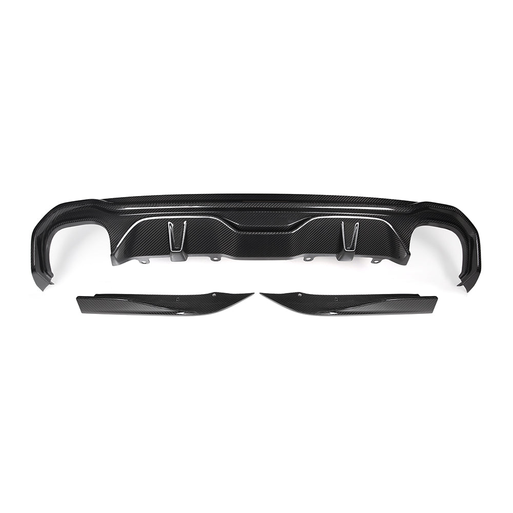 SOOQOO Carbon Diffuser voor BMW 4 Serie Gran Coupe G26 (dubbele uitlaat)