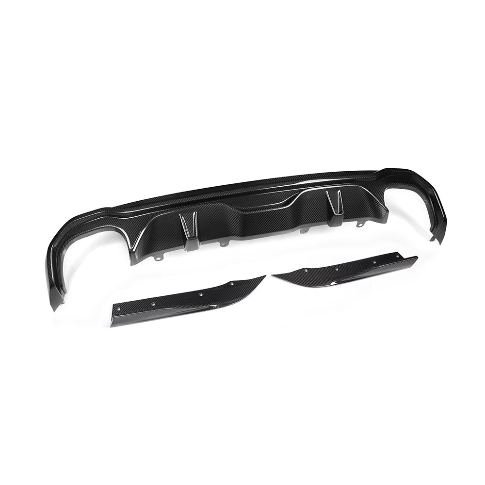 SOOQOO Carbon Diffuser voor BMW 4 Serie Gran Coupe G26 (dubbele uitlaat)