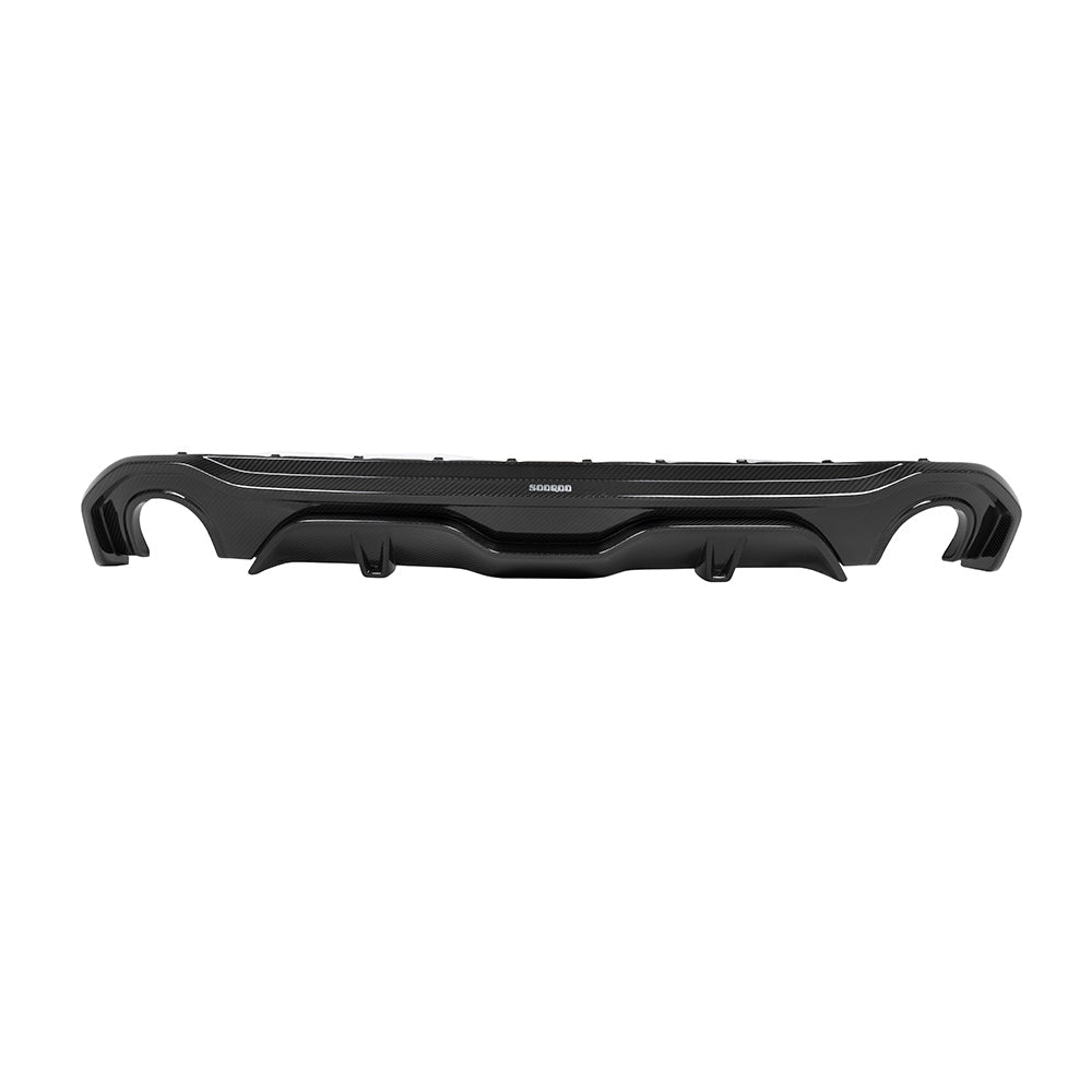 SOOQOO Carbon Diffuser voor BMW 4 Serie Gran Coupe G26 (dubbele uitlaat)