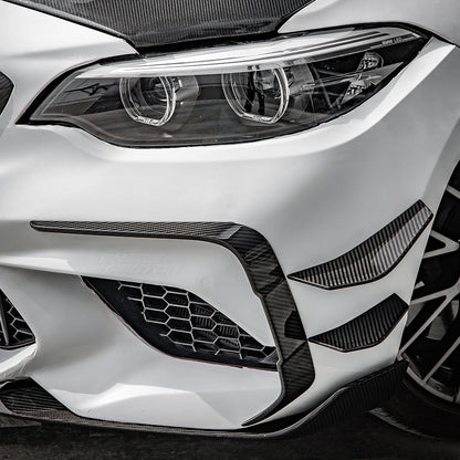SOOQOO Carbon Vents voor BMW M2 F87 (LCI, voorbumper)