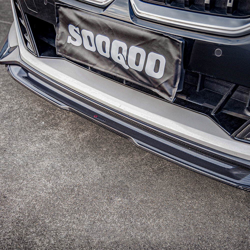 SOOQOO Carbon Front Splitter voor BMW 5 Serie / 5 Serie Touring G60, G61, G68