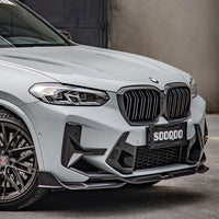 SOOQOO V1 Carbon Front Splitter voor BMW X3 M F97 (LCI)