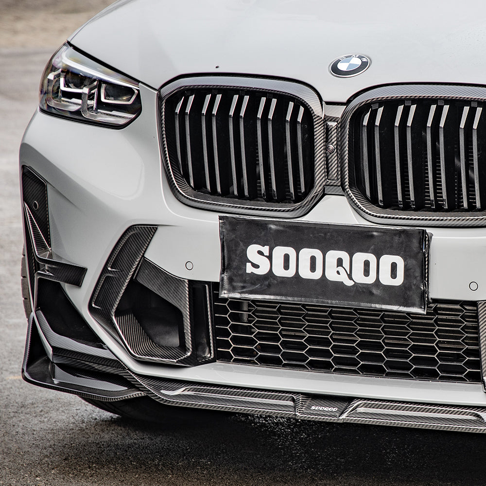 SOOQOO V1 Carbon Front Splitter voor BMW X3 M F97 (LCI)