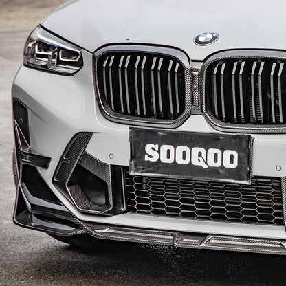 SOOQOO V1 Carbon Front Splitter voor BMW X3 M F97 (LCI)