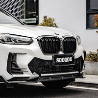 SOOQOO V1 Carbon Front Splitter voor BMW X3 / X4 G01, G02 (LCI)