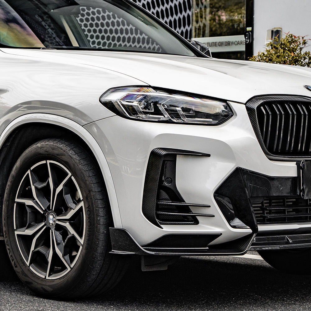 SOOQOO V1 Carbon Front Splitter voor BMW X3 / X4 G01, G02 (LCI)