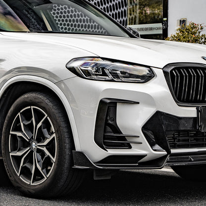 SOOQOO V1 Carbon Front Splitter voor BMW X3 / X4 G01, G02 (LCI)