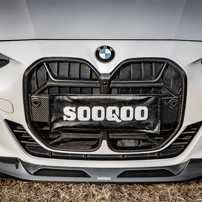 SOOQOO Carbon Front Splitter voor BMW 4 Serie / 4 Serie Cabrio G22, G23