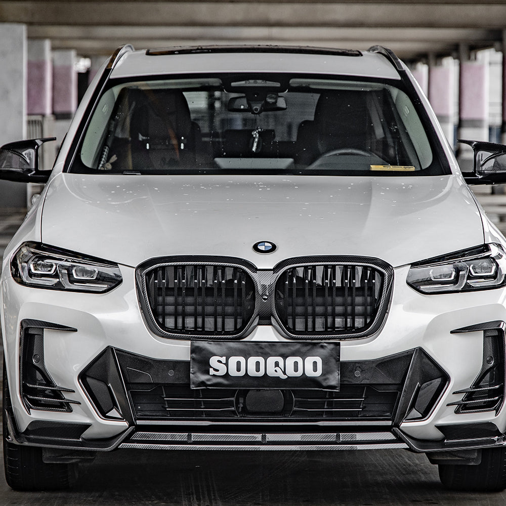 SOOQOO Carbon Front Splitter voor BMW iX3 G08