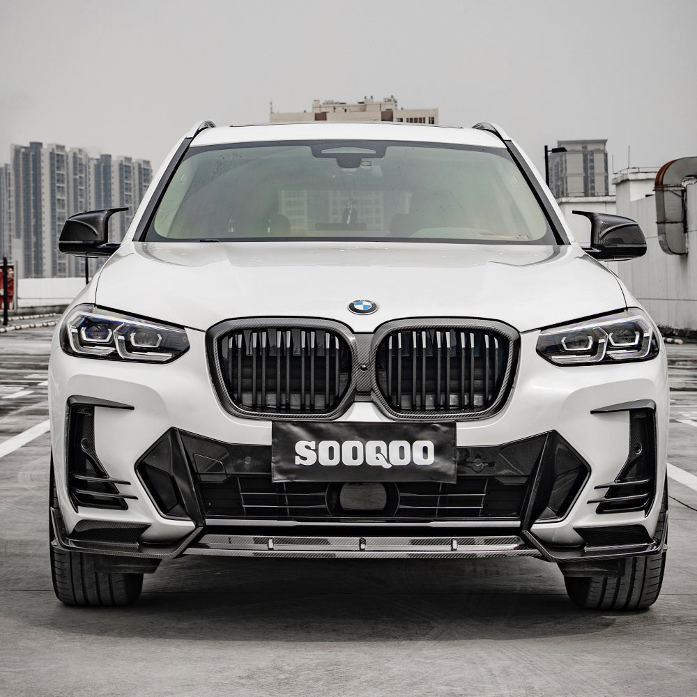 SOOQOO Carbon Front Splitter voor BMW iX3 G08