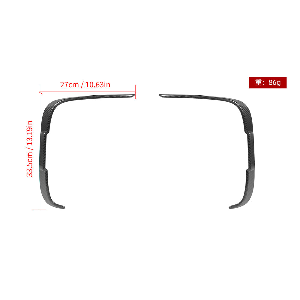 SOOQOO Carbon Vents voor BMW M2 F87 (achterbumper)