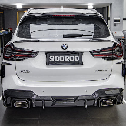 SOOQOO Carbon Diffuser voor BMW X3 G01 (LCI)
