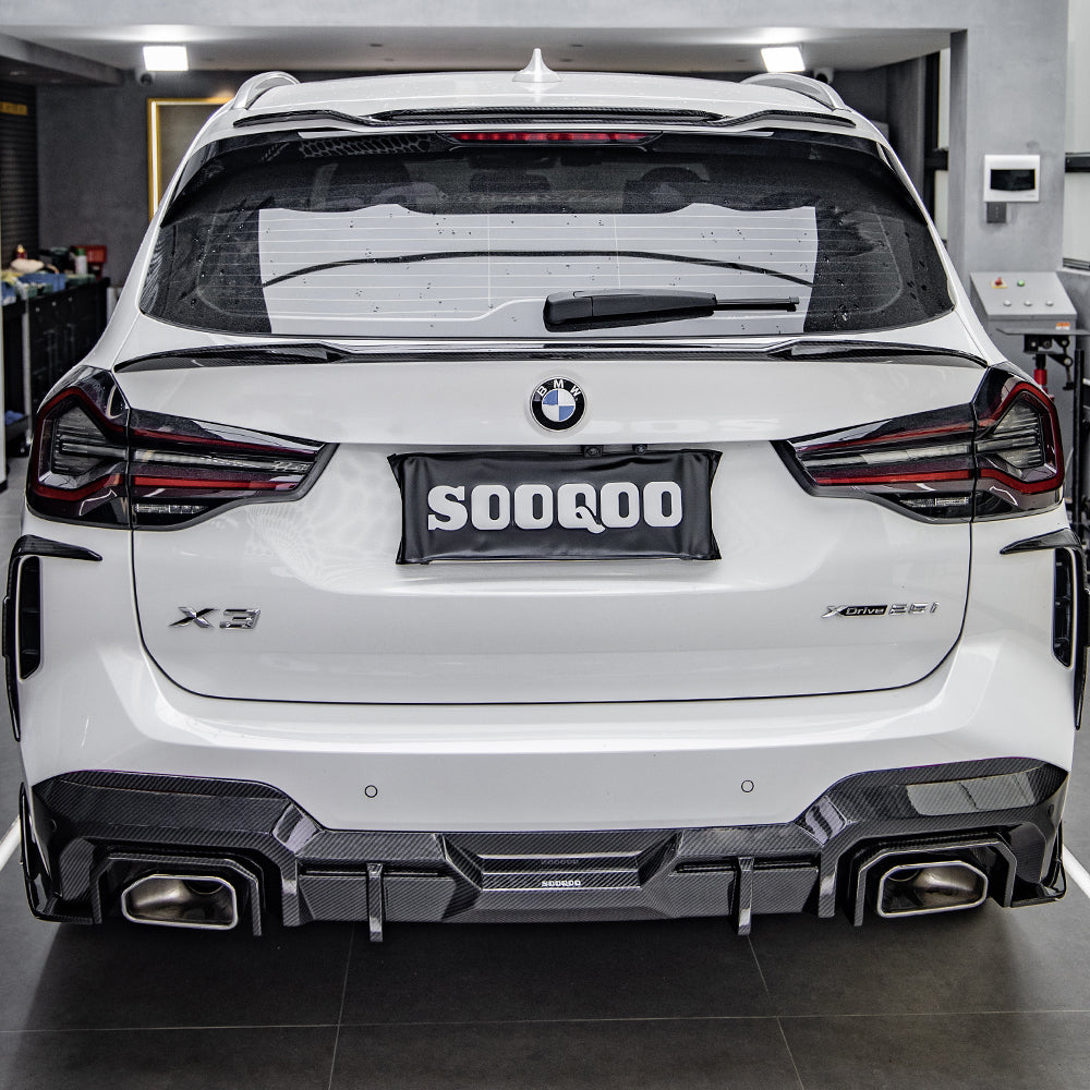 SOOQOO Carbon Vents voor BMW X3 G01 (LCI, achterbumper)