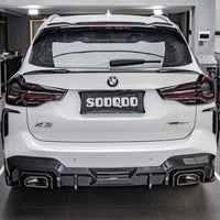 SOOQOO Carbon Vents voor BMW X3 G01 (LCI, achterbumper)