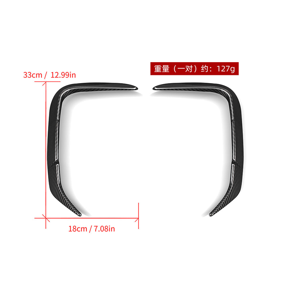 SOOQOO Carbon Vents voor BMW X3 M F97 (LCI, achterbumper)