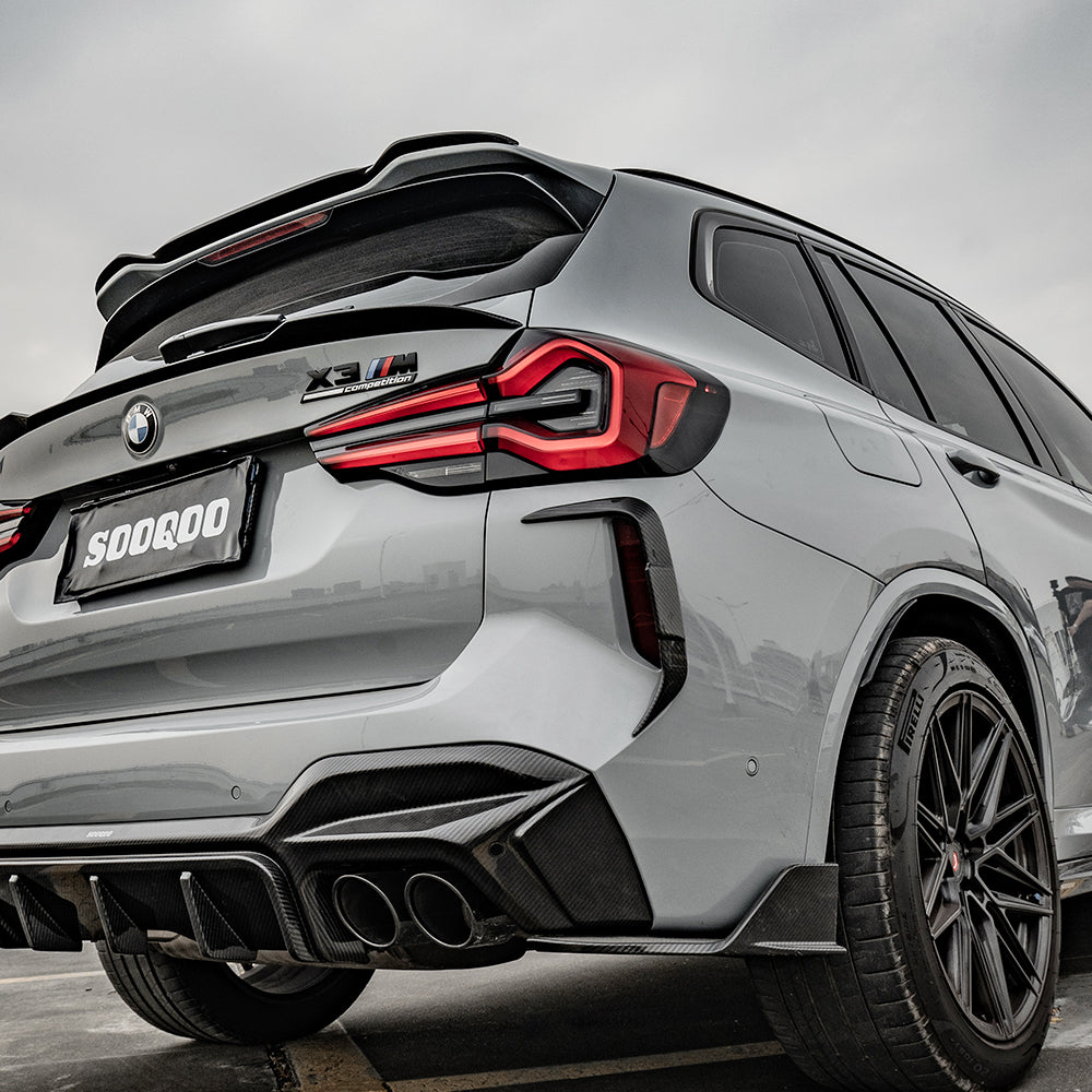 SOOQOO Carbon Vents voor BMW X3 M F97 (LCI, achterbumper)