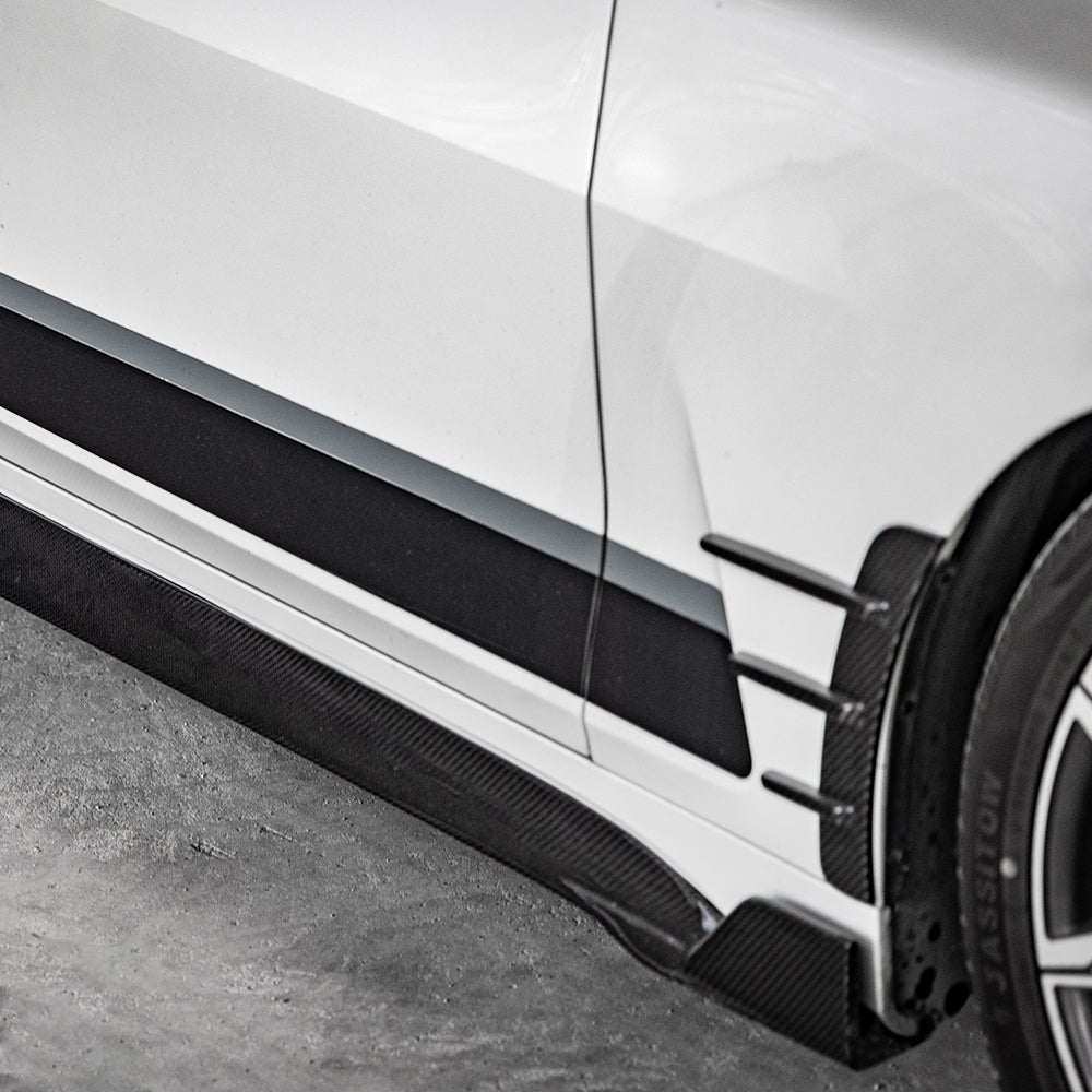 SOOQOO Carbon Wielkast Trims voor BMW 4 Serie / 4 Serie Cabrio G22, G23 (achter)