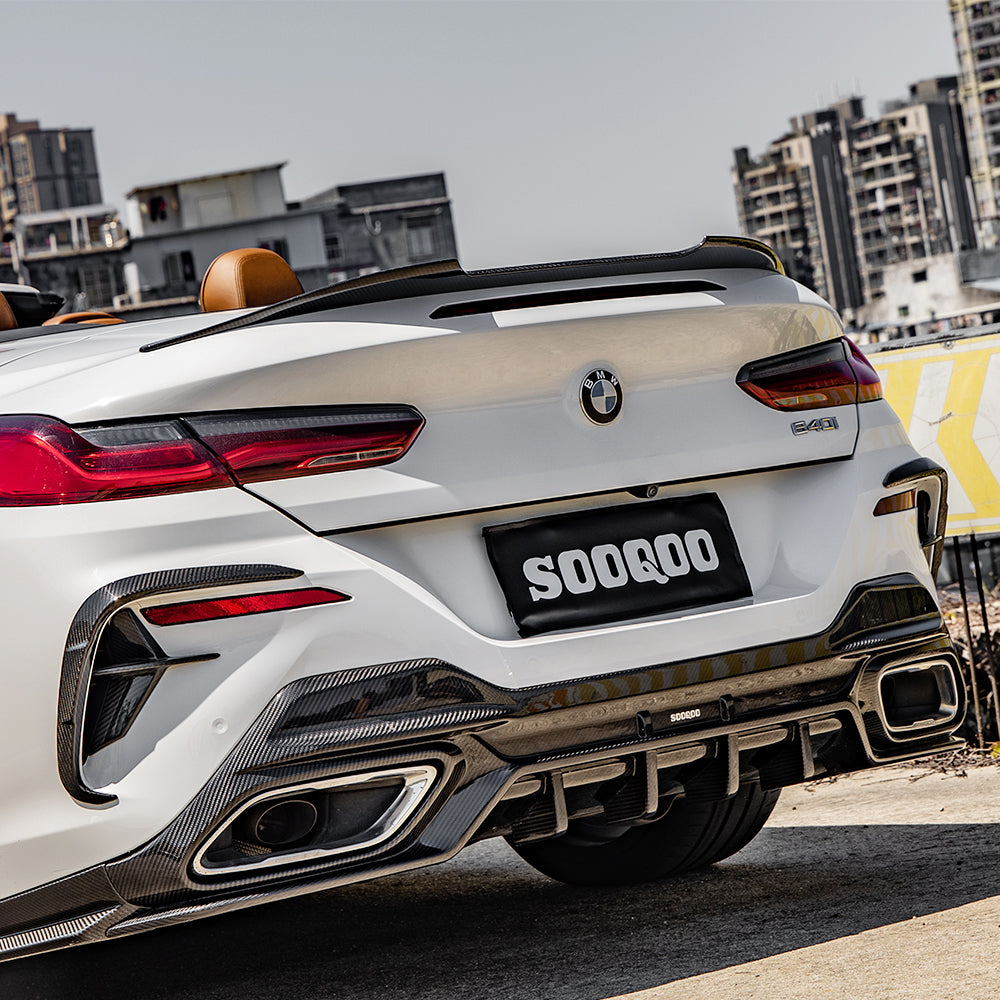 SOOQOO Carbon Vents voor BMW 8 Serie Cabrio / 8 Serie Coupe / 8 Serie Gran Coupe G14, G15, G16 (achterbumper)