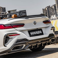 SOOQOO Carbon Vents voor BMW 8 Serie Cabrio / 8 Serie Coupe / 8 Serie Gran Coupe G14, G15, G16 (achterbumper)