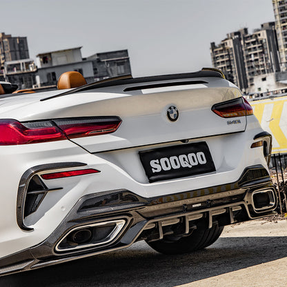 SOOQOO Carbon Vents voor BMW 8 Serie Cabrio / 8 Serie Coupe / 8 Serie Gran Coupe G14, G15, G16 (achterbumper)