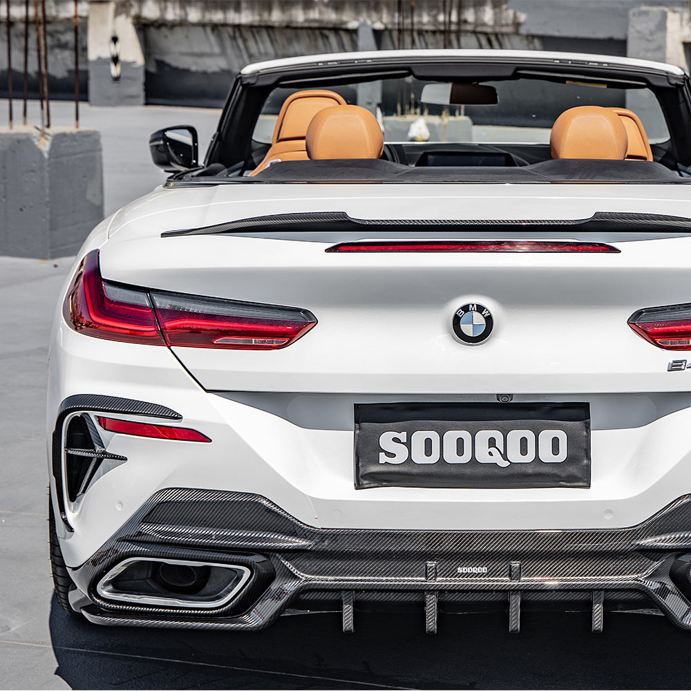 SOOQOO Carbon Vents voor BMW 8 Serie Cabrio / 8 Serie Coupe / 8 Serie Gran Coupe G14, G15, G16 (achterbumper)