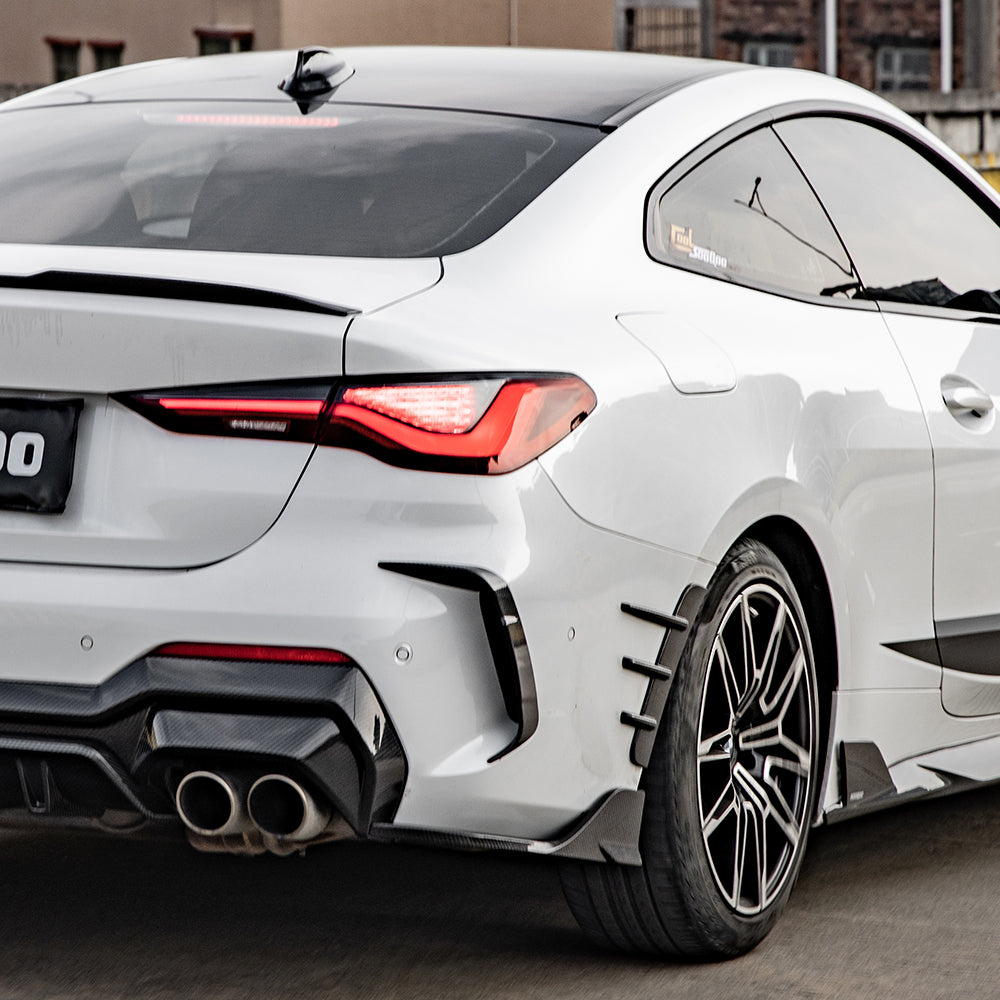 SOOQOO Carbon Wielkast Trims voor BMW 4 Serie / 4 Serie Cabrio G22, G23 (voor)