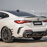 SOOQOO Carbon Wielkast Trims voor BMW 4 Serie / 4 Serie Cabrio G22, G23 (voor)