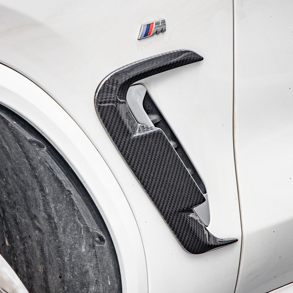 SOOQOO Carbon Spatborden voor BMW X3 / X4 / iX3 G01, G02, G08 (LCI, trim)
