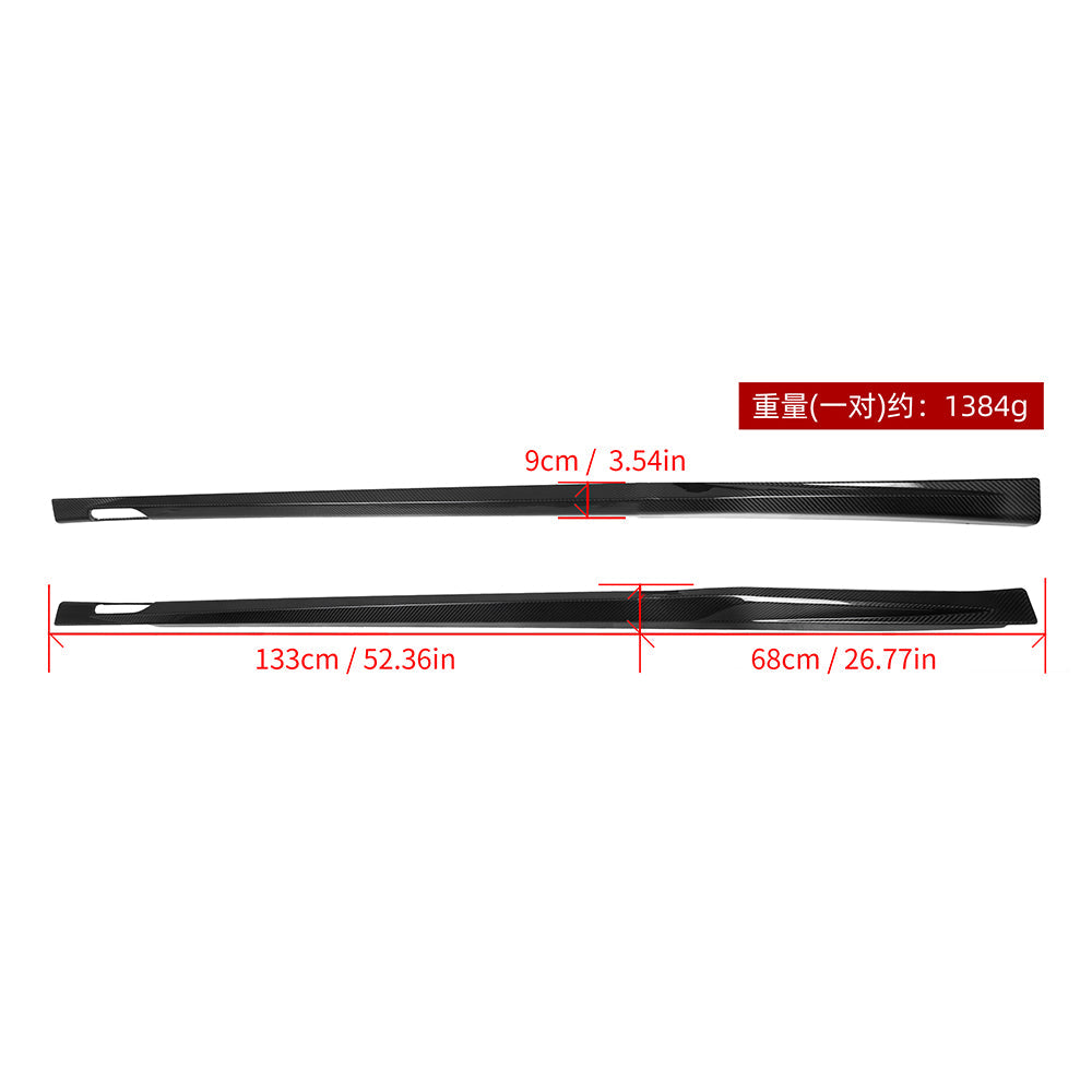 SOOQOO V1 Carbon Side Skirts voor BMW X3 M F97