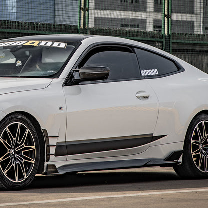 SOOQOO Carbon Side Skirts voor BMW 4 Serie / 4 Serie Cabrio G22, G23