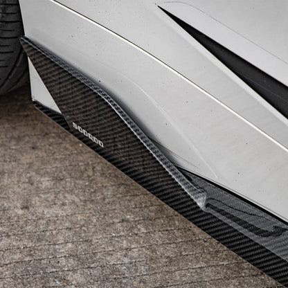 SOOQOO Carbon Side Skirts voor BMW 4 Serie / 4 Serie Cabrio G22, G23