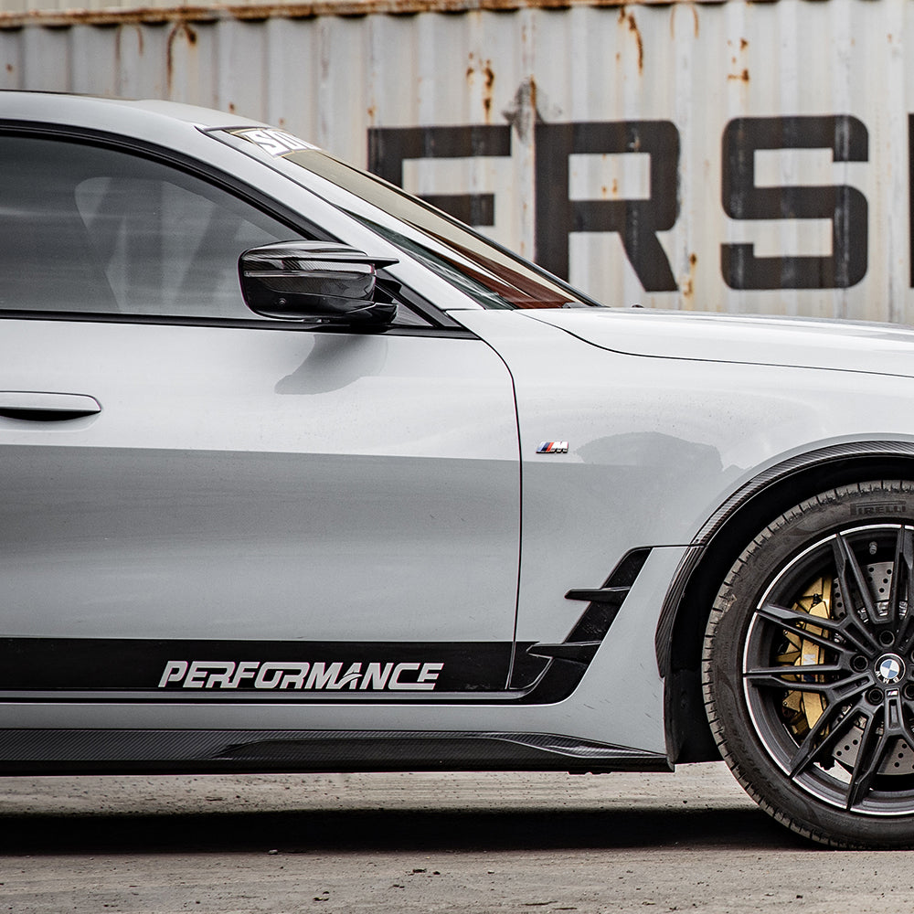 SOOQOO Carbon Side Skirts voor BMW 4 Serie Gran Coupe G26