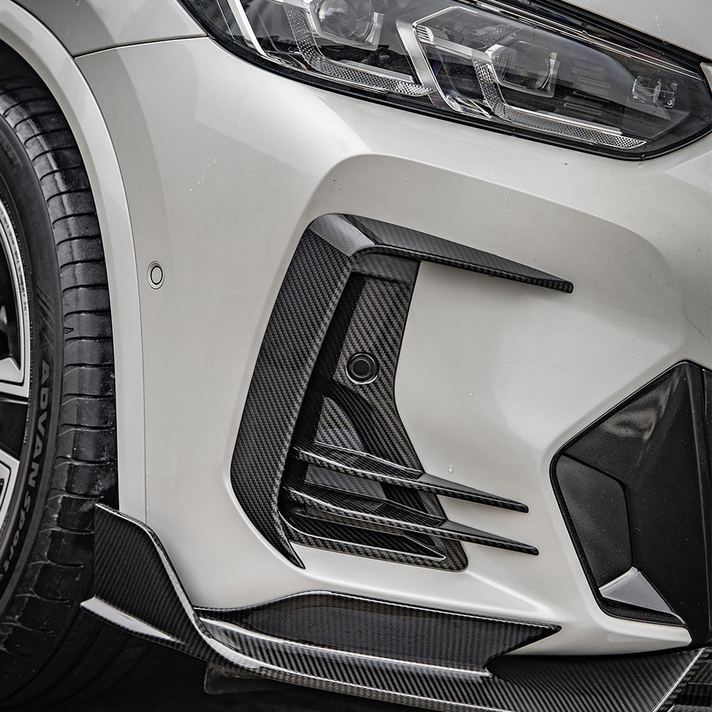 SOOQOO Carbon Vents voor BMW X3 / X4 / iX3 G01, G02, G08 (LCI, voorbumper)