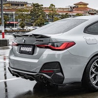 SOOQOO Carbon Diffuser voor BMW 4 Serie Gran Coupe G26 (enkele uitlaat)