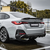 SOOQOO Carbon Diffuser voor BMW 4 Serie Gran Coupe G26 (enkele uitlaat)