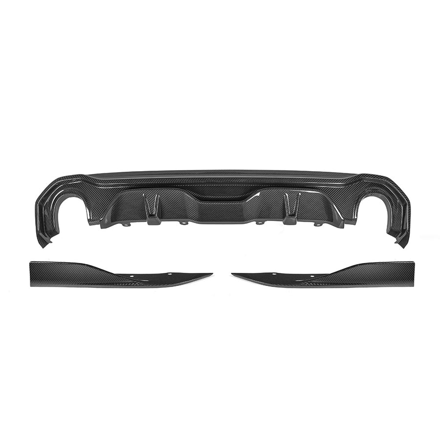 SOOQOO Carbon Diffuser voor BMW 4 Serie Gran Coupe G26 (enkele uitlaat)