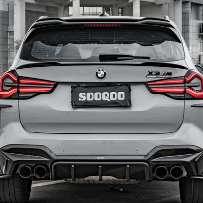 SOOQOO Carbon Spoiler voor BMW X3 / X3 M / iX3 F97, G01, G08 (kofferbakspoiler)