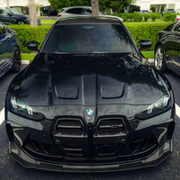 SOOQOO V2 Carbon Grille voor BMW M3 / M3 Touring / M4 / M4 Cabrio G80, G81, G82, G83 (met ACC)