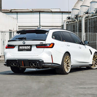 SOOQOO V2 Carbon Diffuser voor BMW M3 / M3 Touring G80, G81 (met remlicht)