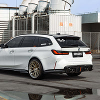 SOOQOO V2 Carbon Diffuser voor BMW M3 / M3 Touring G80, G81 (met remlicht)