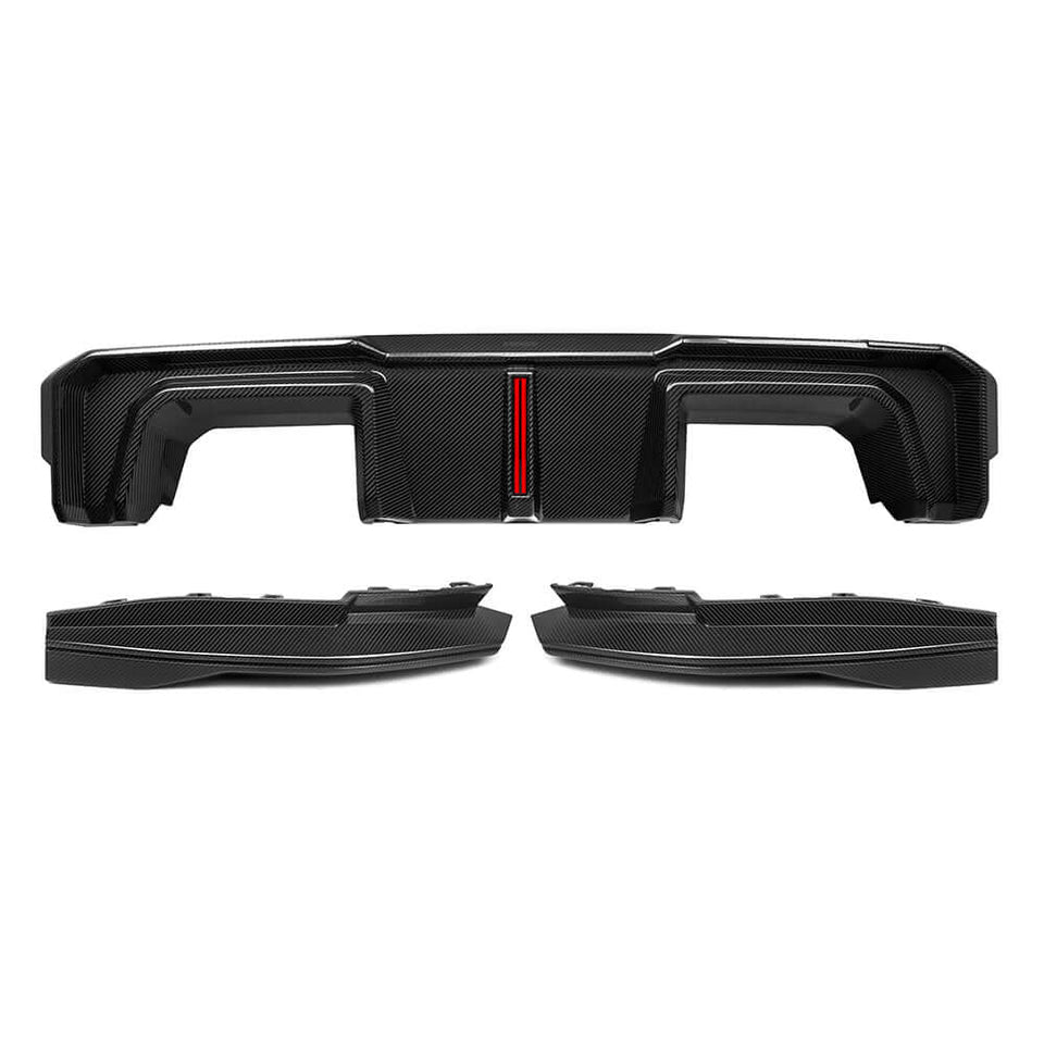 SOOQOO V2 Carbon Diffuser voor BMW M4 / M4 Cabrio G82, G83 (met remlicht)