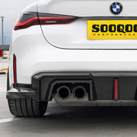 SOOQOO V2 Carbon Diffuser voor BMW M4 / M4 Cabrio G82, G83 (met remlicht)